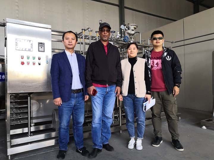 Saudi customer visited yogurt machine factory